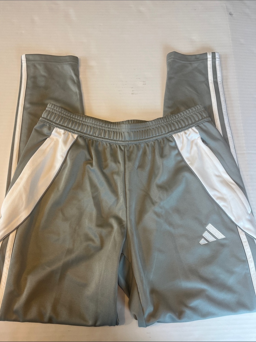 adidas Gray and White Men's Athletic Joggers